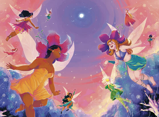 *June Fairies*, digital illustration, 29,7 x 21 cm, 2024