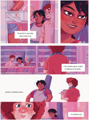 Comic page from *Libera*, digital drawing, 21 x 28 cm, 2024
